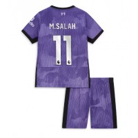 Otroški Nogometni dresi Liverpool Mohamed Salah #11 Tretji 2023-24 Kratek Rokav (+ Kratke hlače)